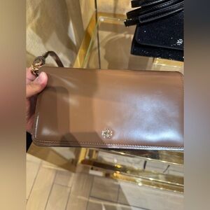 Tory Burch Emerson mini crossbody Bag- Black patent Leather